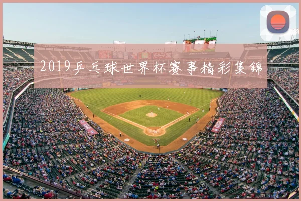 2019乒乓球世界杯赛事精彩集锦