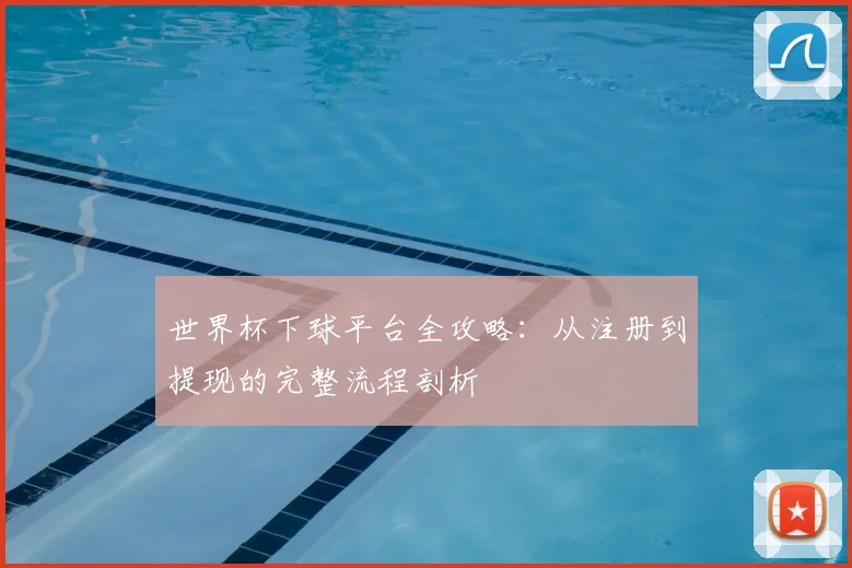 世界杯下球平台全攻略:从注册到提现的完整流程剖析